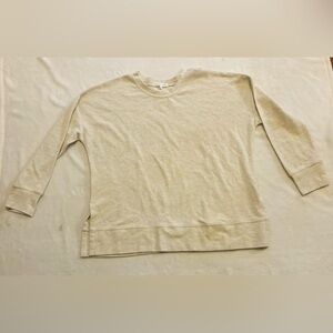 Pretty Rebel Beige/Oatmeal Long Sleeve Top EUC Size Large